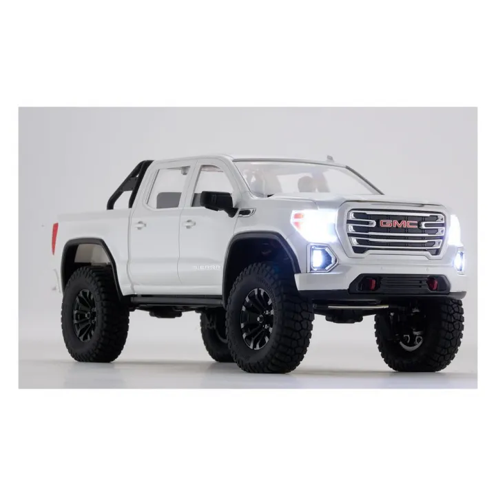 Радиоуправляемый краулер FMS FCX18 GMC Sierra 2019 1:18 бесколлекторный RTR, белый