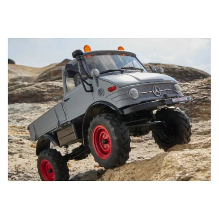 Радиоуправляемый краулер FMS FCX24 Unimog 1:24 RTR, серый