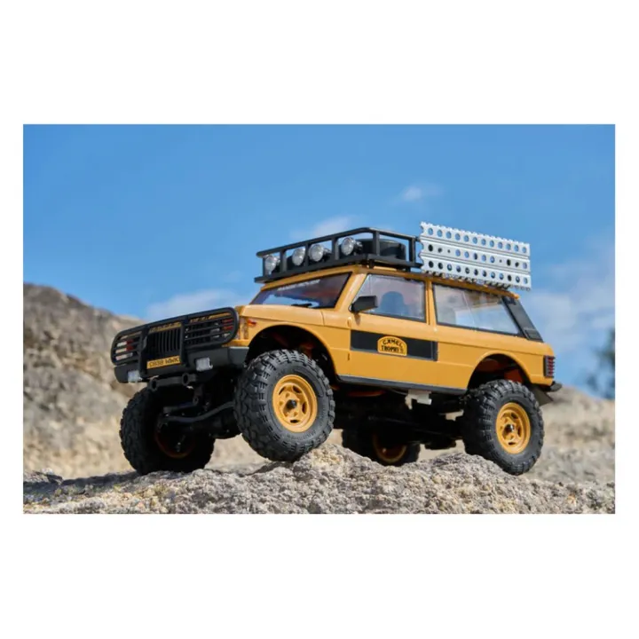 Радиоуправляемый краулер FMS Range Rover первого поколения 1:24 4WD RTR, жёлтый