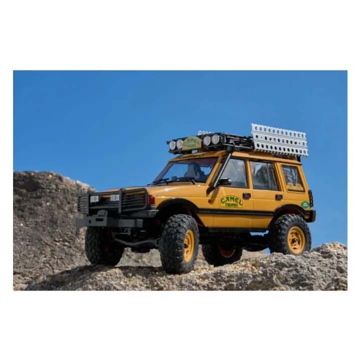 Радиоуправляемый краулер FMS Land Rover Discovery первого поколения 1:24 4WD RTR, жёлтый