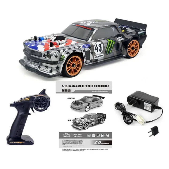 Радиоуправляемый туринг ZD Racing EX16-03 1:16 4WD коллекторный RTR