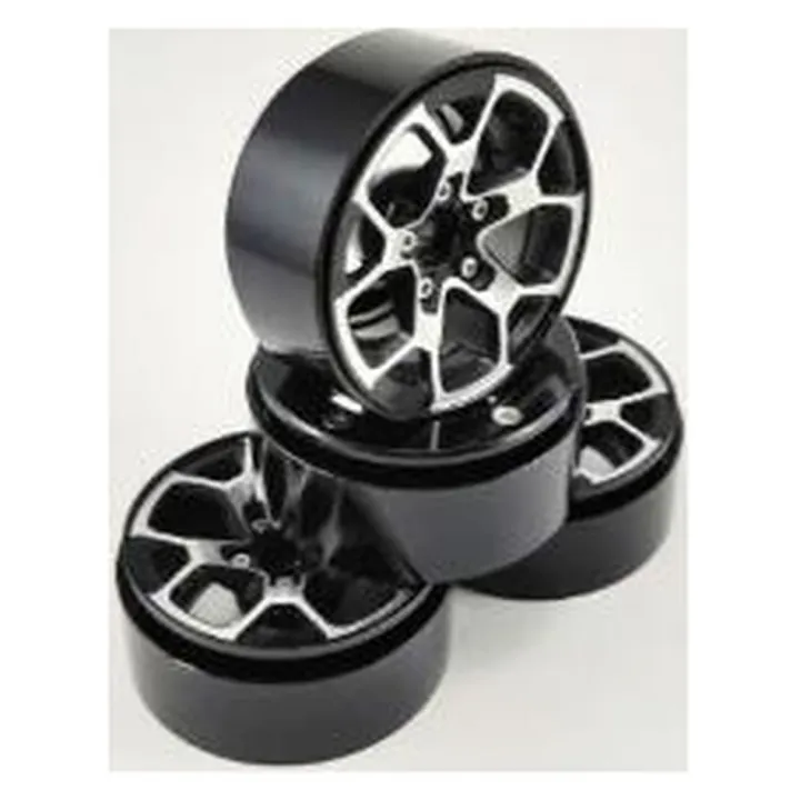 Диски алюминиевые beadlock 1.9", дизайн Flywheel D, серебристые, комплект 4 шт