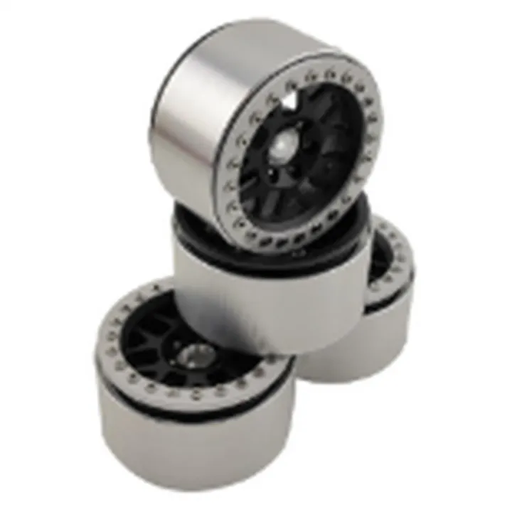 Диски алюминиевые beadlock 2.2", дизайн KM82, чёрные, комплект 4 шт