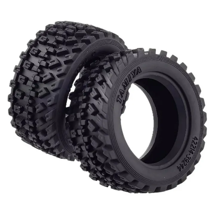 Шины раллийные Tamiya 51427 Rally Block 60D, 62x38 мм, 2 шт