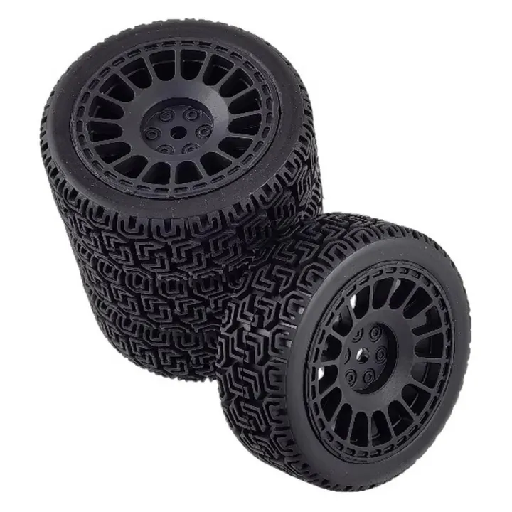 Колёса раллийные 1:10 тип B для Tamiya TT-01/TT-02, 70x26 мм, чёрные
