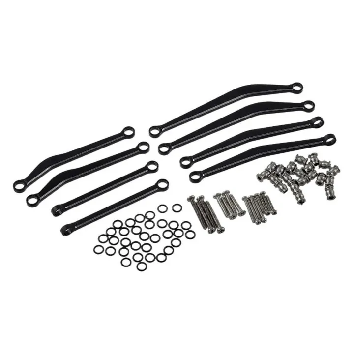 Комплект тяг подвески алюминиевых V2 для Axial SCX30 1:30, чёрный