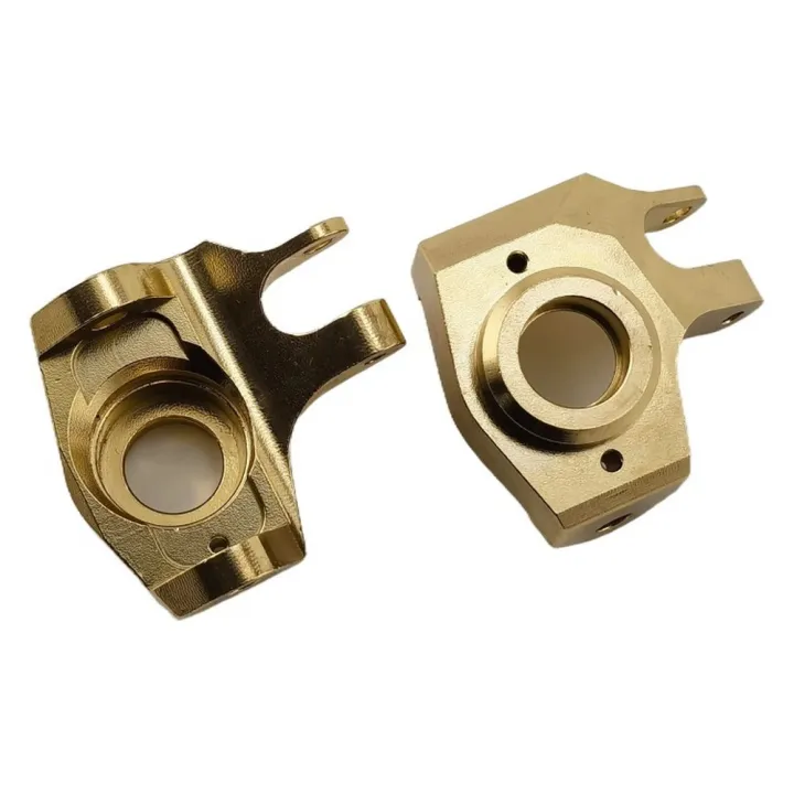 Кулаки поворотные латунные V2 для Axial SCX10 II, 49 г/шт, 2 шт