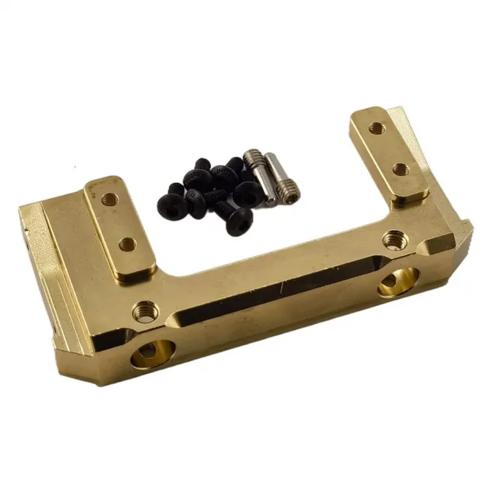 Крепление серво на передний бампер латунное V2 для Axial SCX10 II, 86.5 г