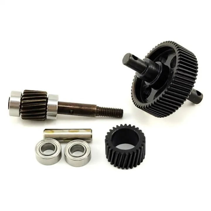 Шестерни КПП стальные косозубые усиленные для Axial SCX10 II, комплект