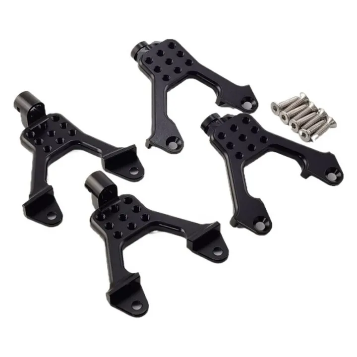 Крепления амортизаторов алюминиевые для Axial SCX10, чёрные, 4 шт