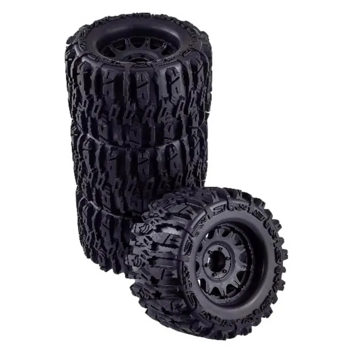 Колёса Trencher HP Belted 3.8" для монстров 1:8, чёрные, 4 шт