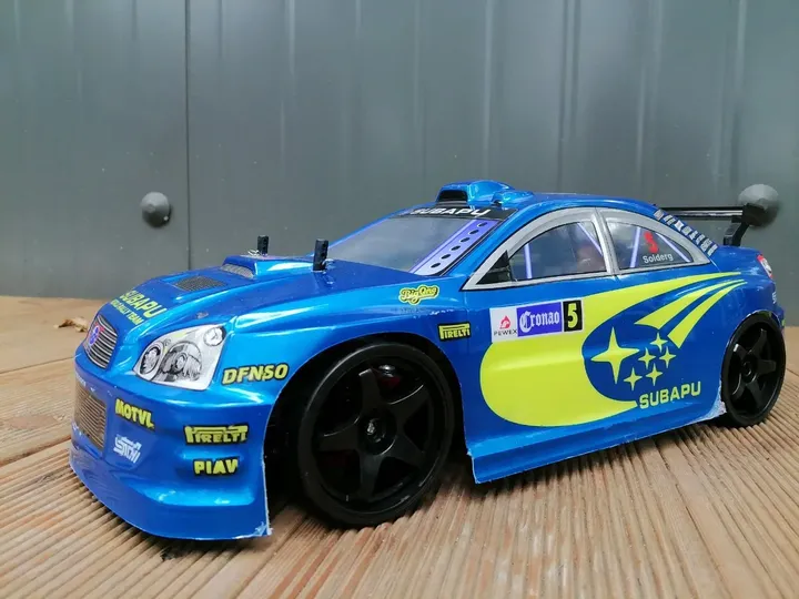 Subaru дрифт для начинающих 1:10 — вид сбоку