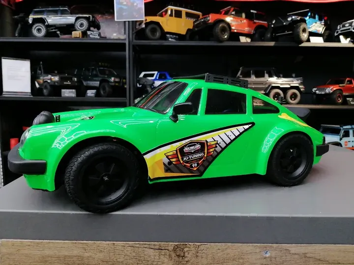 Porsche Cayman дрифт/ралли 1:10 — вид сбоку