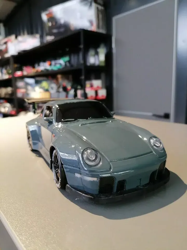 Porsche дрифт 1:24 — вид спереди сбоку
