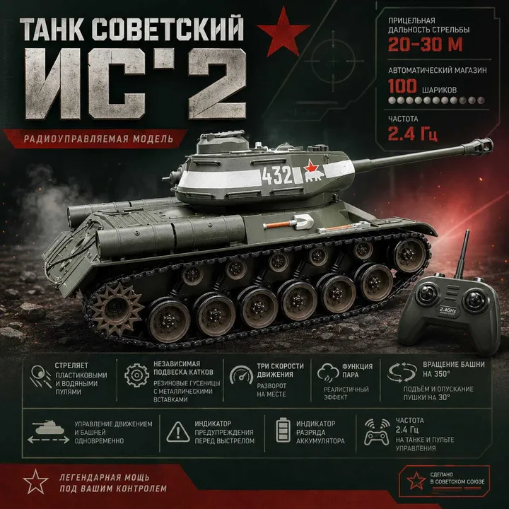 R-Wings танк ИС-2 RWG021-846 — карточка с характеристиками